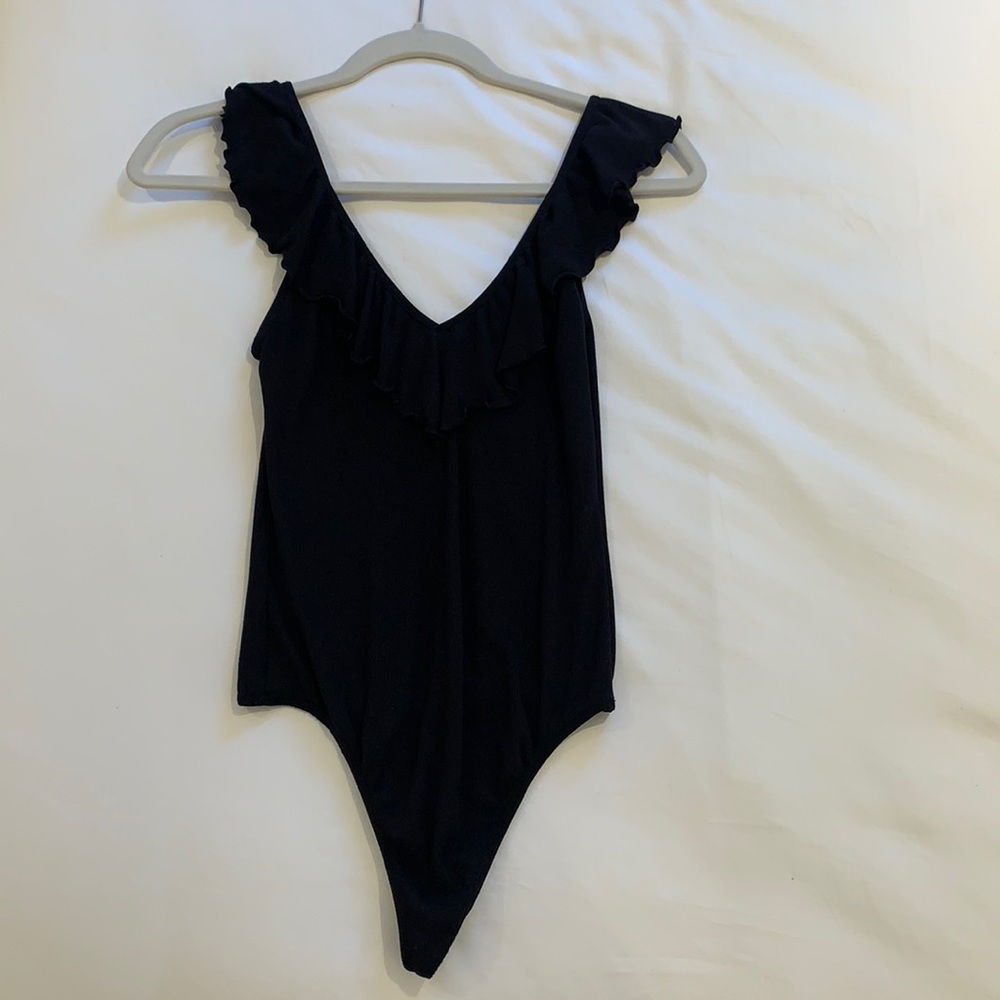 Aritzia black thong bodysuit